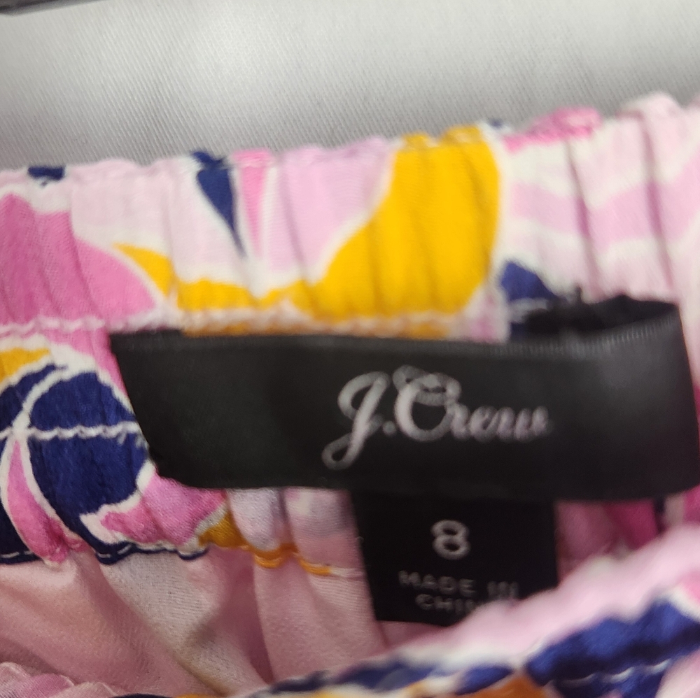 J. Crew Pink Floral-Print Straight-Leg Pants - Picture 5 of 9